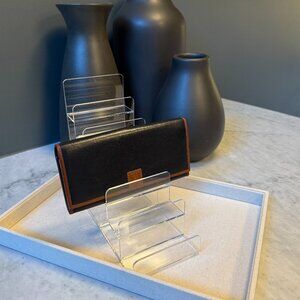 Celine Triomphe Leather Long Wallet